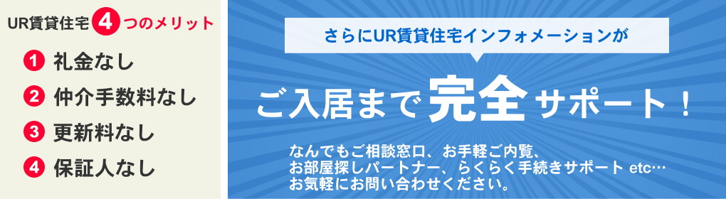 UR賃貸住宅インフォメーションがご入居までサポート